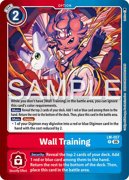 Wall Training [LM-057] [Limited Card Pack -Final Crest-] | Anubis Games and Hobby