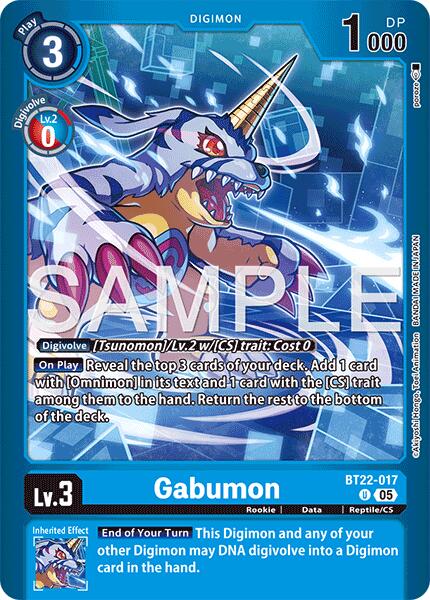 Gabumon [BT22-017] [Limited Card Pack -Final Crest-] | Anubis Games and Hobby