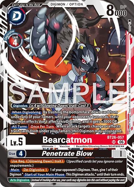Bearcatmon // Penetrate Blow [BT26-057] [Timeless Bonds] | Anubis Games and Hobby