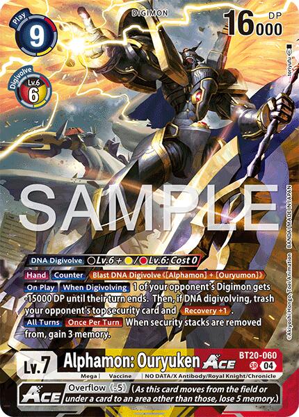 Alphamon: Ouryuken ACE [BT20-060] [Limited Card Pack -Final Crest-] | Anubis Games and Hobby