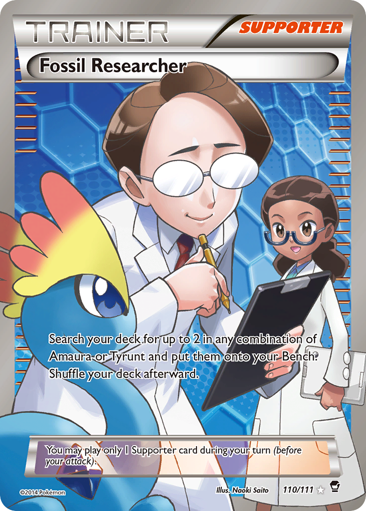 Fossil Researcher (110/111) [XY: Furious Fists] | Anubis Games and Hobby