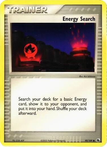 Energy Search (90) (Deck Exclusive) [EX: Ruby & Sapphire] | Anubis Games and Hobby