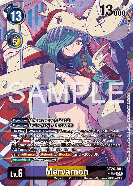 Mervamon [BT26-081] (Alternate Art) [Timeless Bonds] | Anubis Games and Hobby