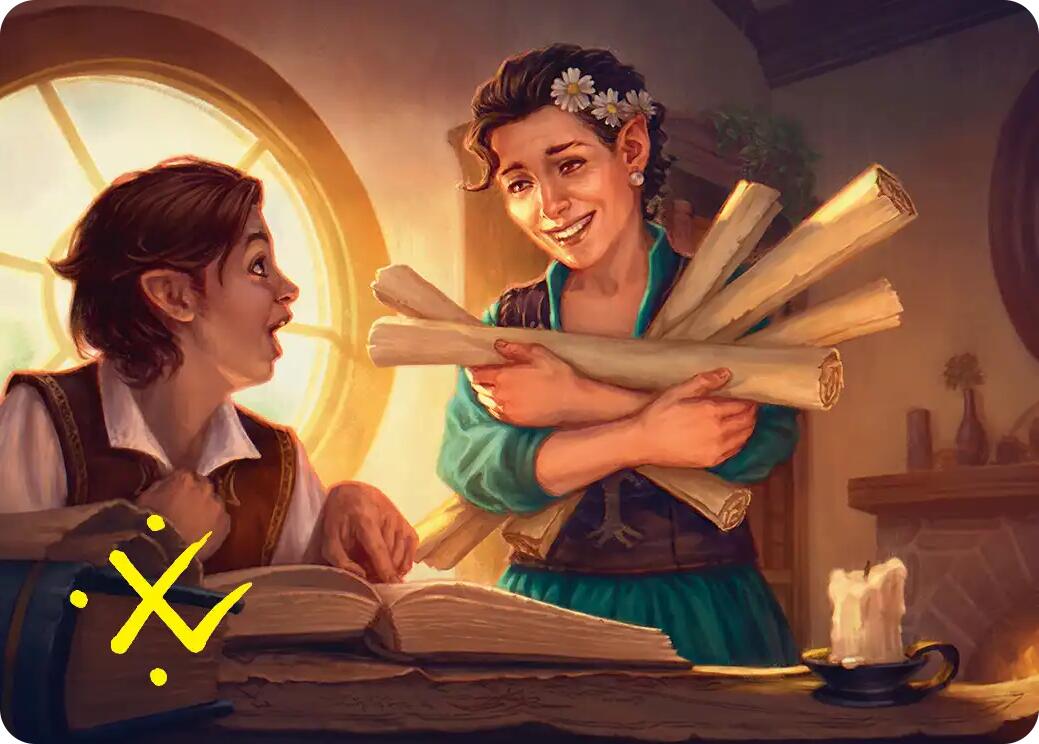 Belladonna Took Art Card (Gold-Stamped Signature) [The Hobbit Art Series] | Anubis Games and Hobby