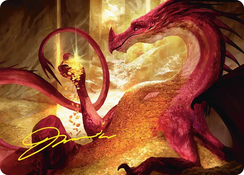 Gleaming Splendor Art Card (Gold-Stamped Signature) [The Hobbit Art Series] | Anubis Games and Hobby