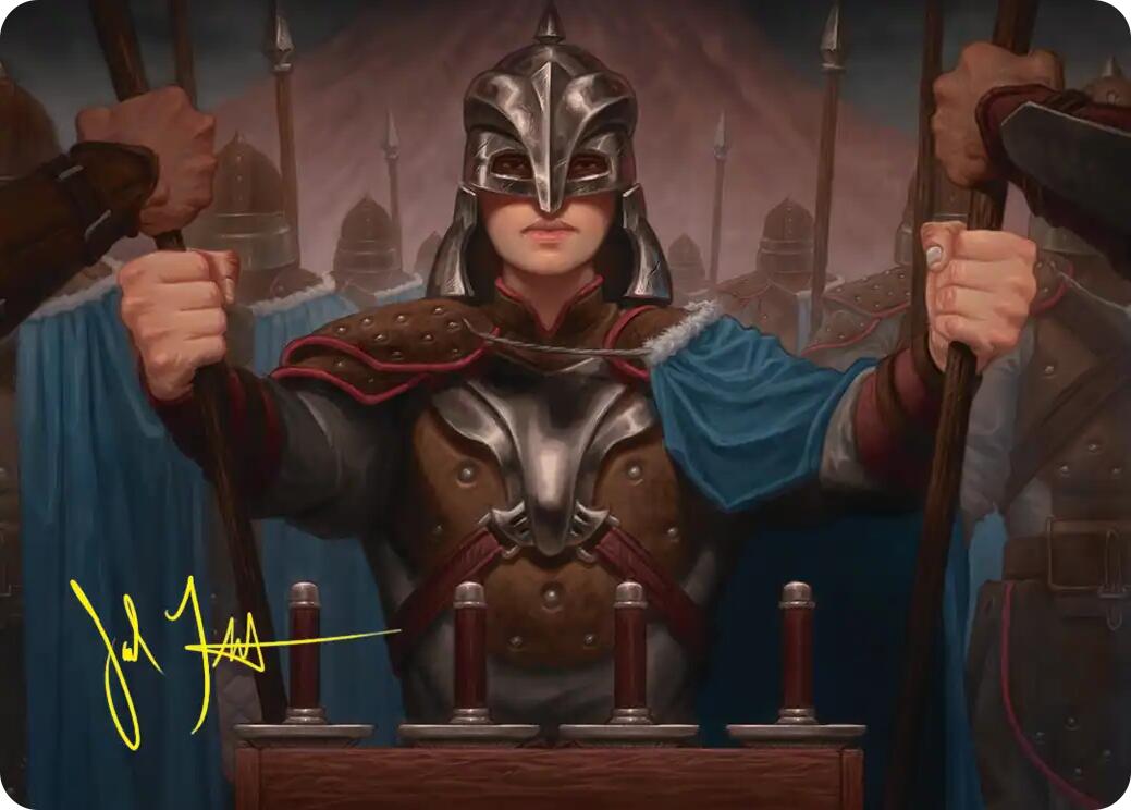 Bard's Attendant Art Card (Gold-Stamped Signature) [The Hobbit Art Series] | Anubis Games and Hobby