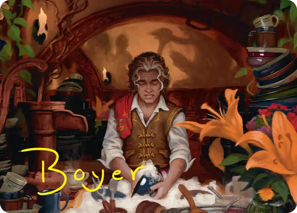 Confusticate and Bebother Art Card (Gold-Stamped Signature) [The Hobbit Art Series] | Anubis Games and Hobby
