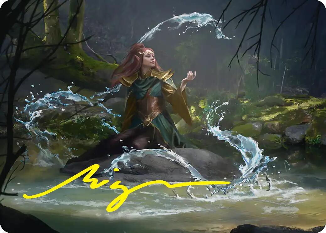 Mirkwood Meditator Art Card (Gold-Stamped Signature) [The Hobbit Art Series] | Anubis Games and Hobby