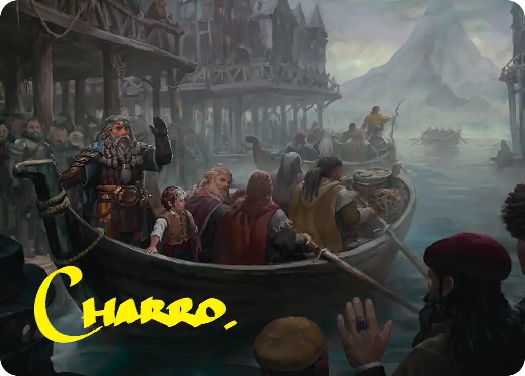Uneasy Partings Art Card (Gold-Stamped Signature) [The Hobbit Art Series] | Anubis Games and Hobby