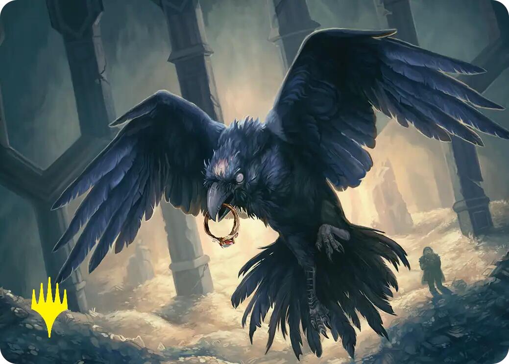 Most Decrepit Old Bird Art Card (Gold-Stamped) [The Hobbit Art Series] | Anubis Games and Hobby