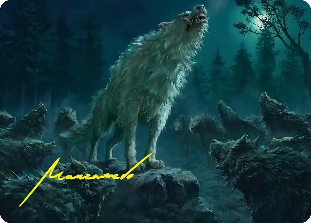 Reverent Howl Art Card (Gold-Stamped Signature) [The Hobbit Art Series] | Anubis Games and Hobby