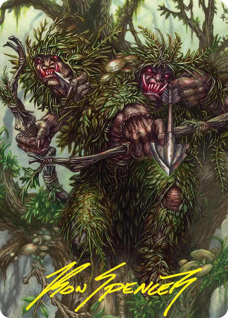 Orcish Bowmasters Art Card (Gold-Stamped Signature) [The Hobbit Art Series] | Anubis Games and Hobby