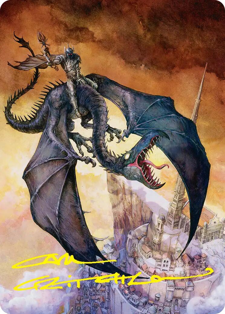 Witch-king, Bringer of Ruin Art Card (Gold-Stamped Signature) [The Hobbit Art Series] | Anubis Games and Hobby