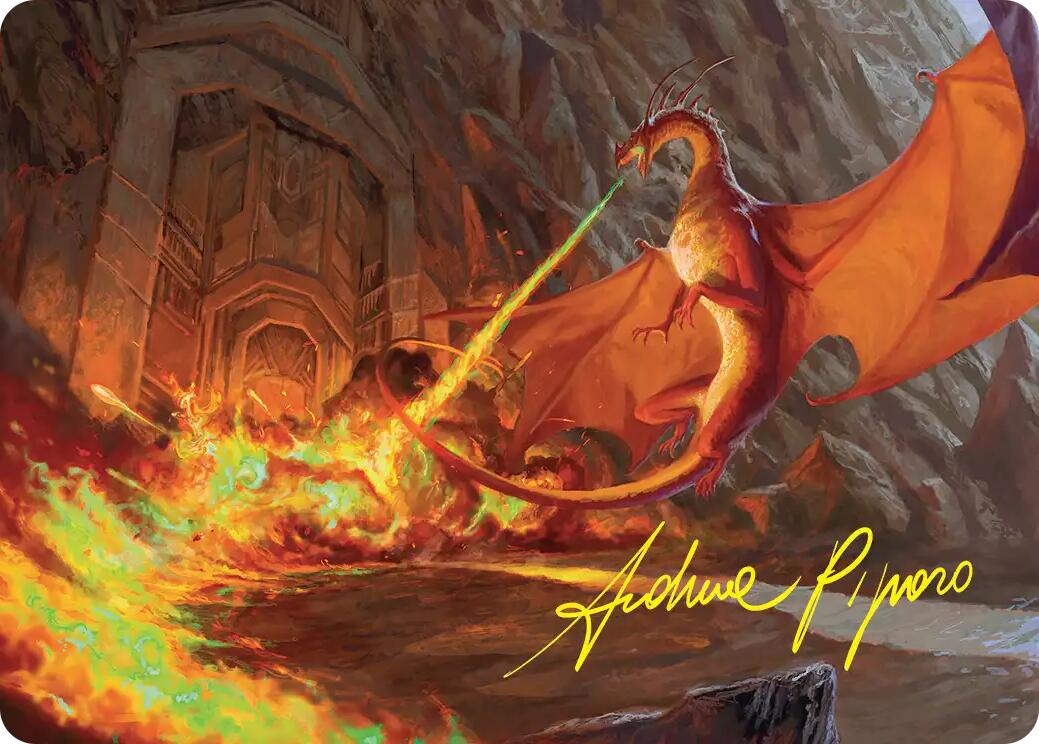 Smaug's Fury Art Card (Gold-Stamped Signature) [The Hobbit Art Series] | Anubis Games and Hobby