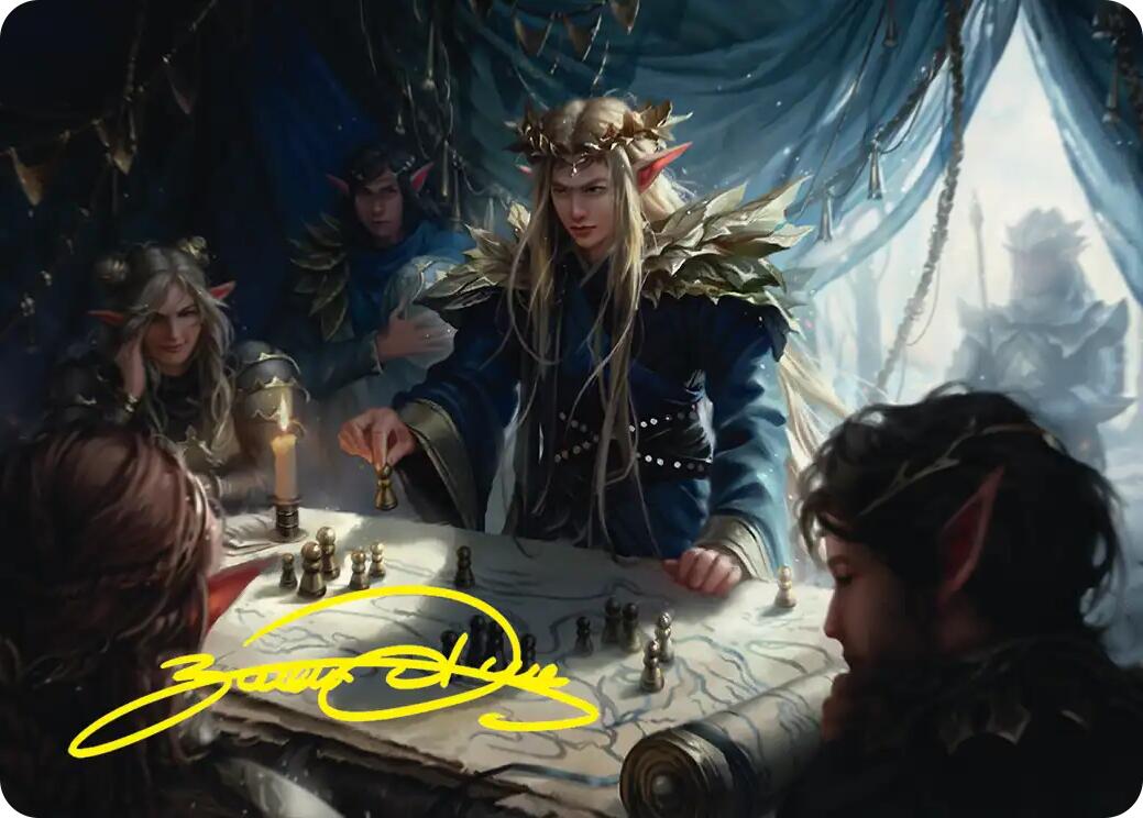 Thranduil the Strategist Art Card (Gold-Stamped Signature) [The Hobbit Art Series] | Anubis Games and Hobby