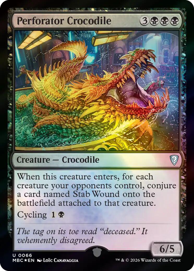 Perforator Crocodile [Mystery Booster: Commander Edition] | Anubis Games and Hobby