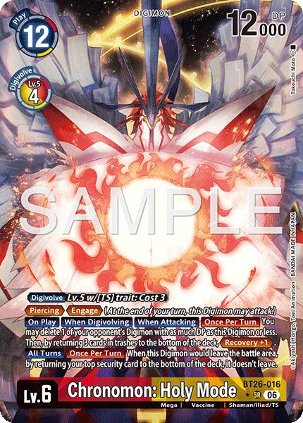 Chronomon: Holy Mode [BT26-016] (Alternate Art) [Timeless Bonds] | Anubis Games and Hobby