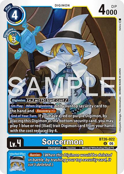 Sorcermon [BT26-022] [Timeless Bonds] | Anubis Games and Hobby