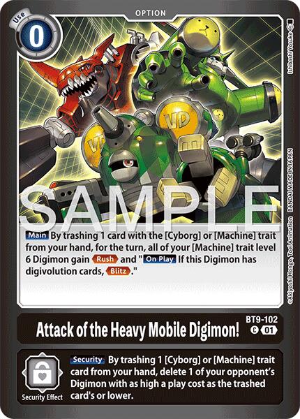 Attack of the Heavy Mobile Digimon! [BT9-102] [Limited Card Pack -Final Crest-] | Anubis Games and Hobby