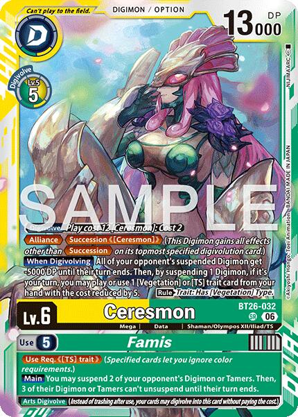 Ceresmon // Famis [BT26-032] [Timeless Bonds] | Anubis Games and Hobby
