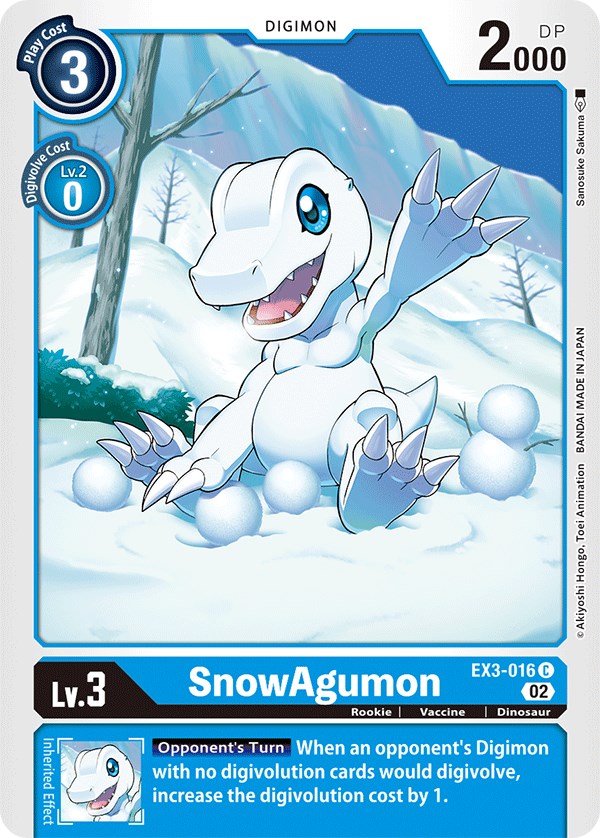 SnowAgumon [EX3-016] [Draconic Roar] | Anubis Games and Hobby