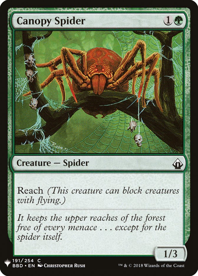 Canopy Spider [Mystery Booster] | Anubis Games and Hobby