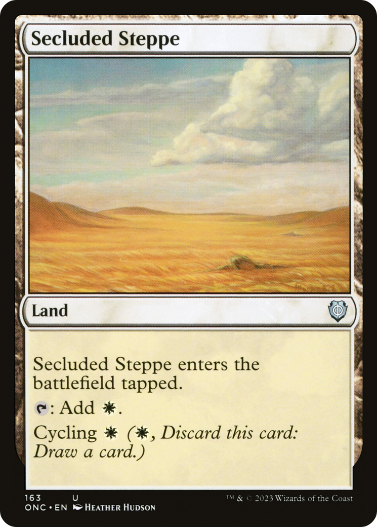 Secluded Steppe [Phyrexia: All Will Be One Commander] | Anubis Games and Hobby