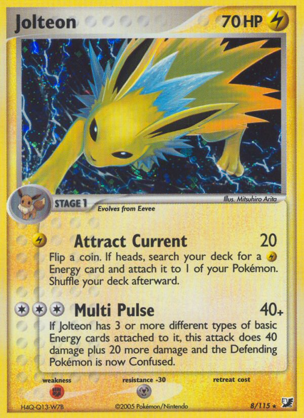 Jolteon (8/115) [EX: Unseen Forces] | Anubis Games and Hobby