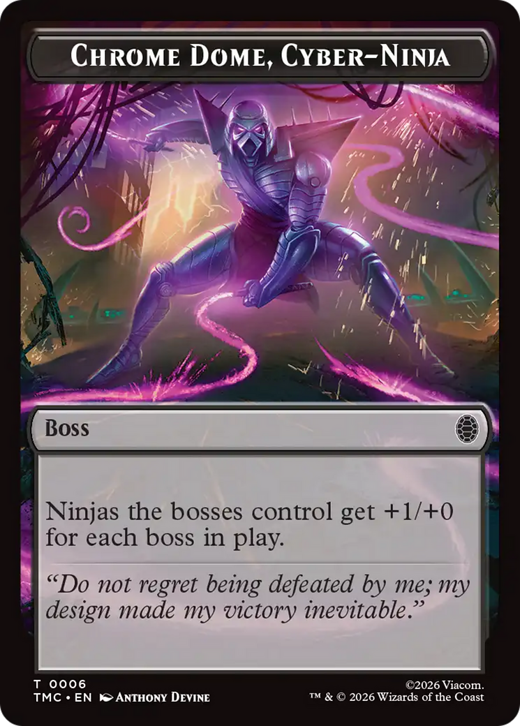 Chrome Dome, Cyber-Ninja [Teenage Mutant Ninja Turtles Commander Tokens] | Anubis Games and Hobby