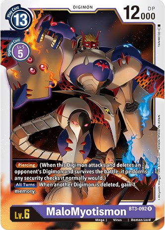 MaloMyotismon [BT3-092] (Revision Pack 2021) [Release Special Booster Promos] | Anubis Games and Hobby