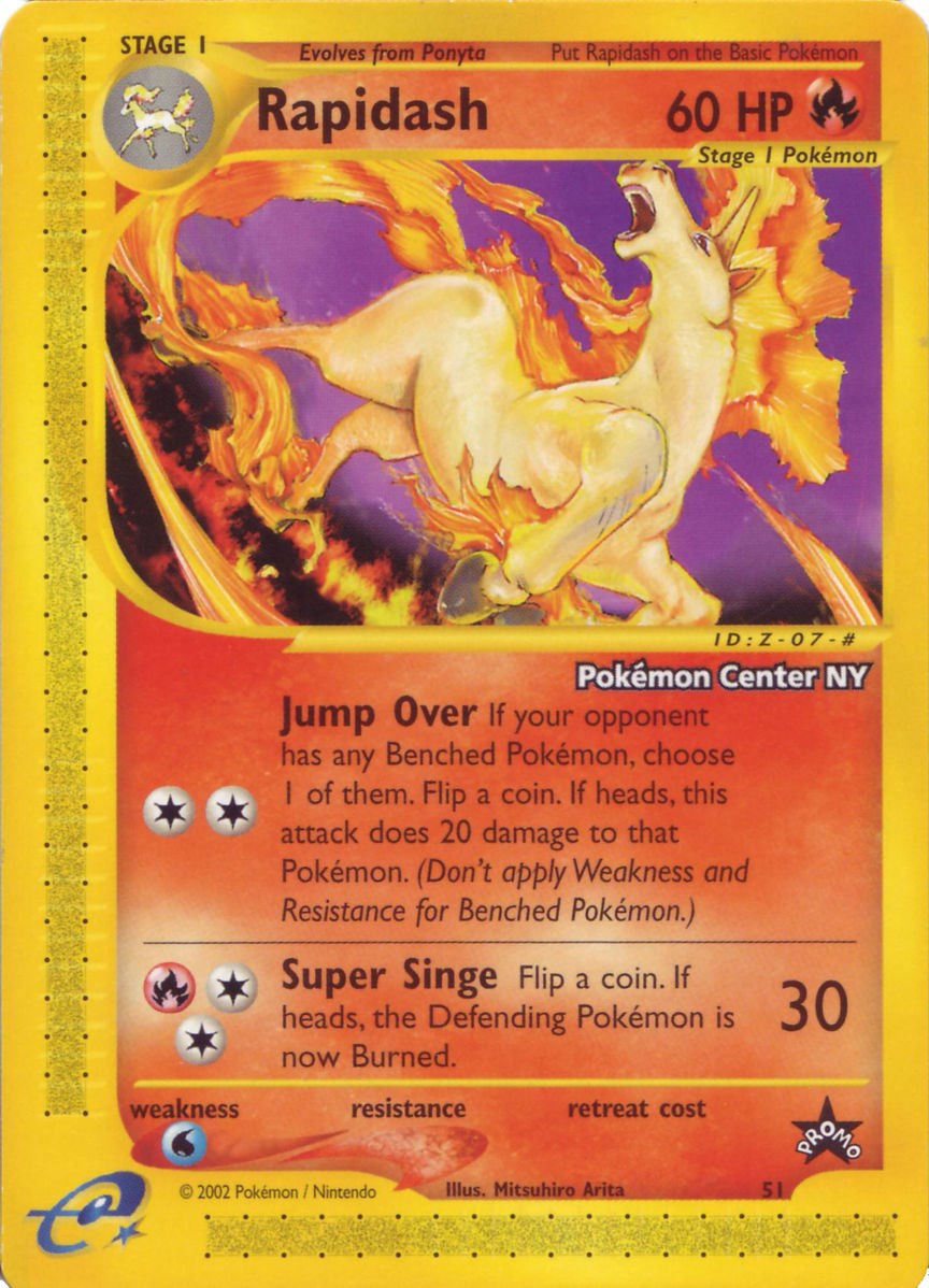 Rapidash (51) (Pokemon Center NY Promo) [Wizards of the Coast: Black Star Promos] | Anubis Games and Hobby