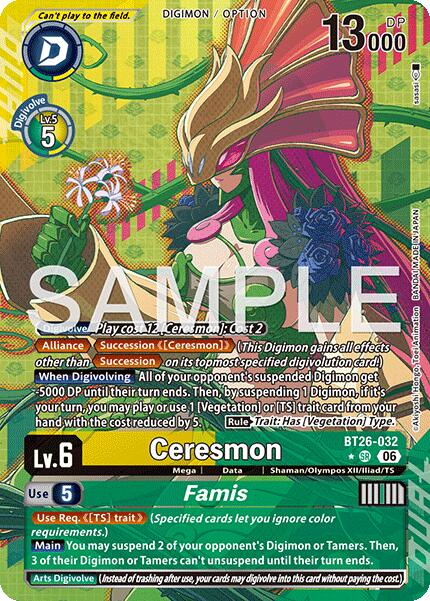 Ceresmon // Famis [BT26-032] (Alternate Art) [Timeless Bonds] | Anubis Games and Hobby