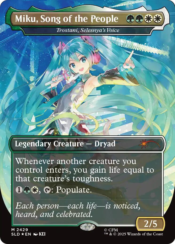 Miku, Song of the People - Trostani, Selesnya's Voice [Secret Lair Drop Series] | Anubis Games and Hobby