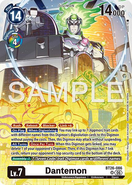 Dantemon [BT26-086] [Timeless Bonds] | Anubis Games and Hobby