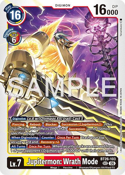 Jupitermon: Wrath Mode [BT26-103] [Timeless Bonds] | Anubis Games and Hobby