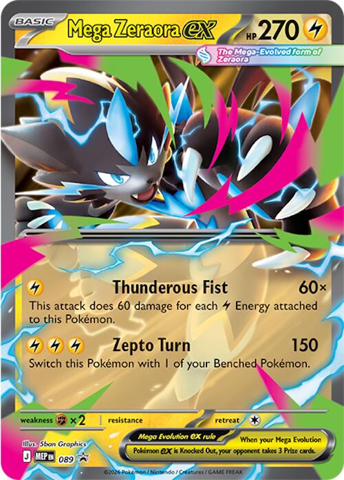 Mega Zeraora ex (089) [Mega Evolution Promo] | Anubis Games and Hobby