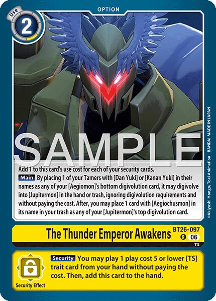 The Thunder Emperor Awakens [BT26-097] [Timeless Bonds] | Anubis Games and Hobby