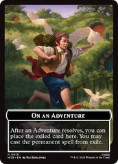 On an Adventure // Enduring Story Double Sided Token [The Hobbit Tokens] | Anubis Games and Hobby