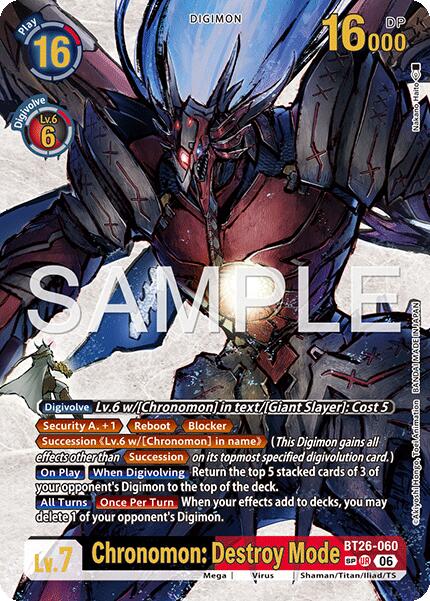 Chronomon: Destroy Mode [BT26-060] (SP) [Timeless Bonds] | Anubis Games and Hobby