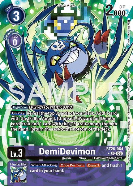 DemiDevimon [BT26-064] (Alternate Art) [Timeless Bonds] | Anubis Games and Hobby