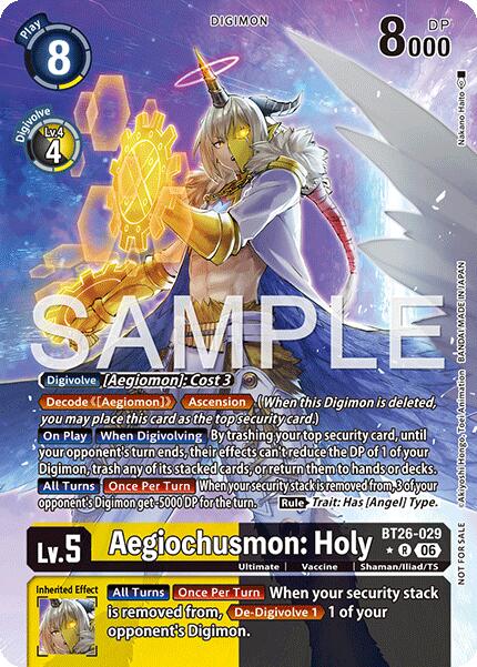 Aegiochusmon: Holy [BT26-029] (Alternate Art) [Timeless Bonds] | Anubis Games and Hobby