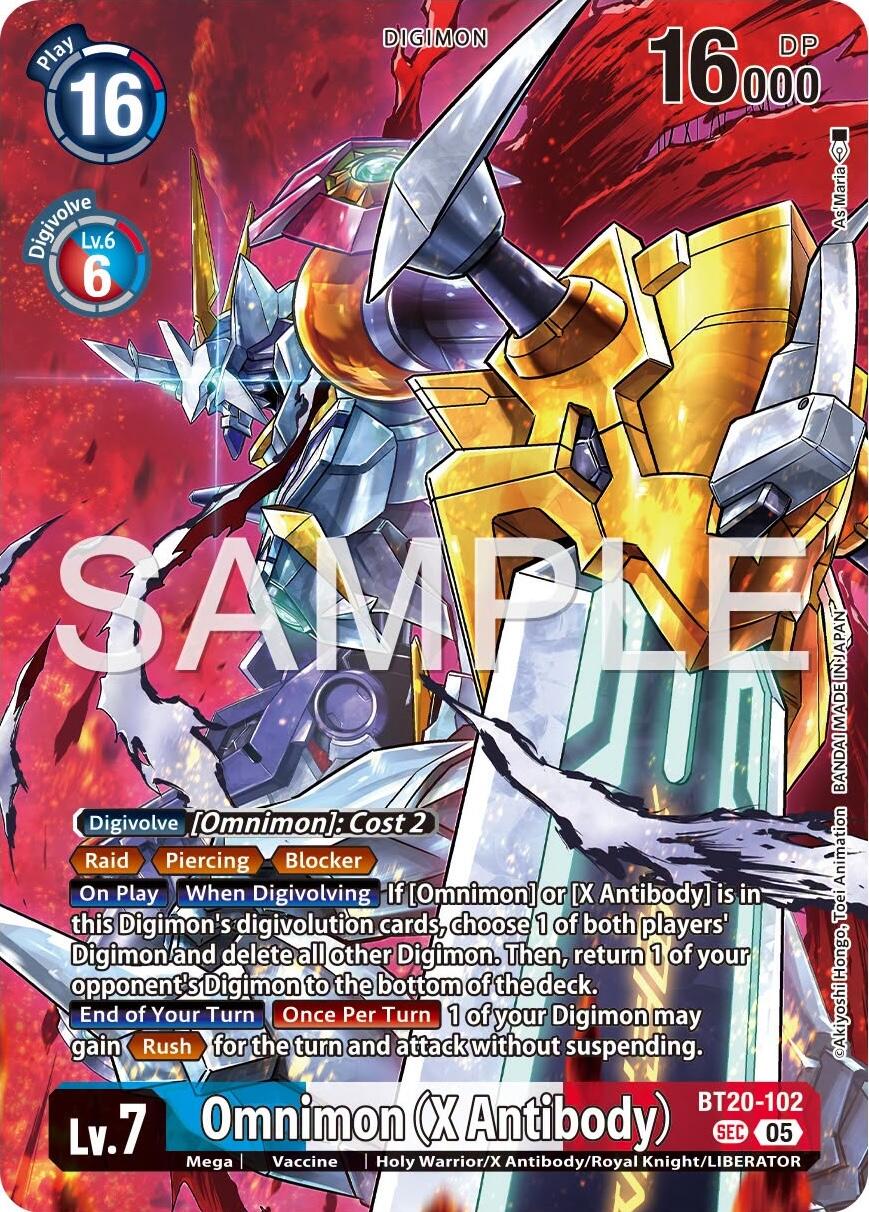 Omnimon [BT20-102] (X Antibody) (Tamer's Selection Box Ver. X Antibody) [Promotional Cards] | Anubis Games and Hobby