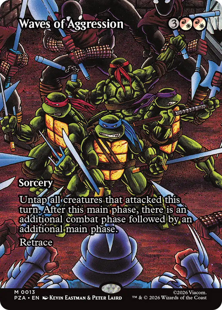 Waves of Aggression (Borderless) [Teenage Mutant Ninja Turtles Eternal-Legal] | Anubis Games and Hobby