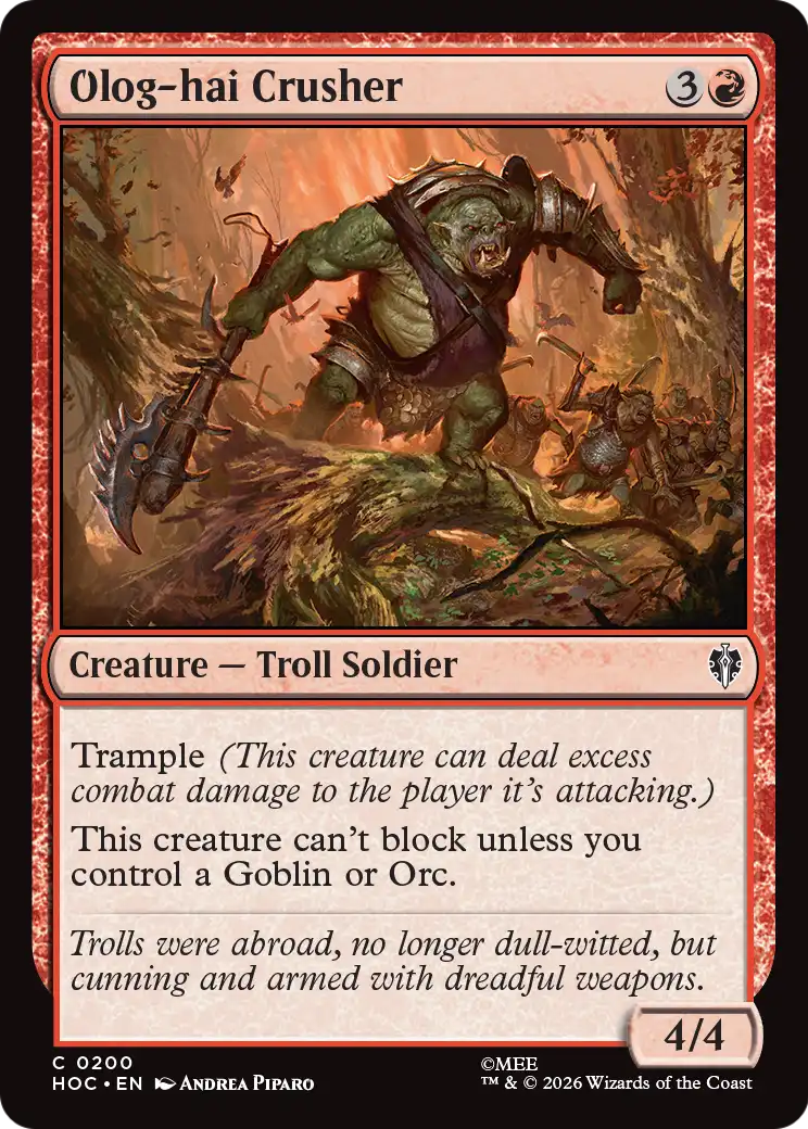 Olog-hai Crusher [The Hobbit: Eternal-Legal] | Anubis Games and Hobby