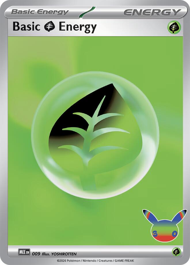Basic Grass Energy (009) (30th Celebration) [Mega Evolution Energies] | Anubis Games and Hobby