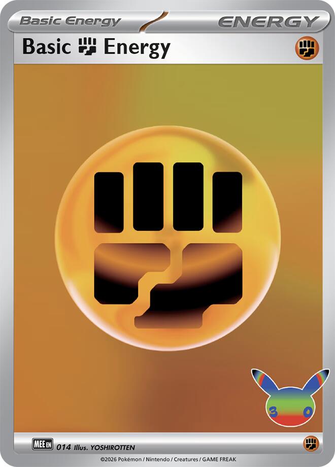 Basic Fighting Energy (014) (30th Celebration) [Mega Evolution Energies] | Anubis Games and Hobby