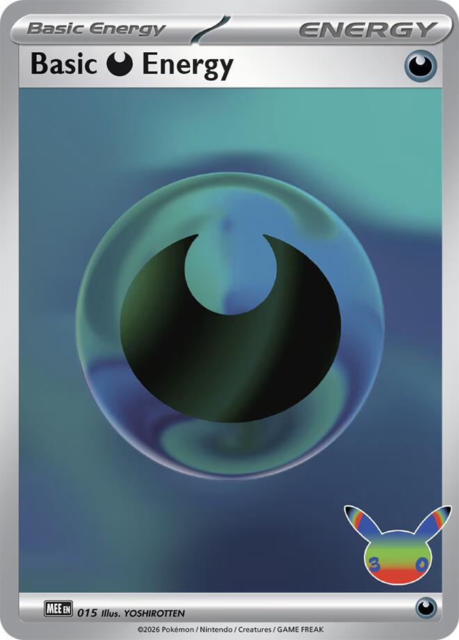 Basic Darkness Energy (015) (30th Celebration) [Mega Evolution Energies] | Anubis Games and Hobby