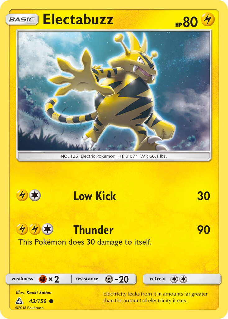 Electabuzz (43/156) [Sun & Moon: Ultra Prism] | Anubis Games and Hobby