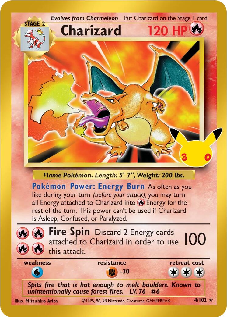 Charizard (4/102) [Mega Evolution: 30th Celebration Classic Collection] | Anubis Games and Hobby