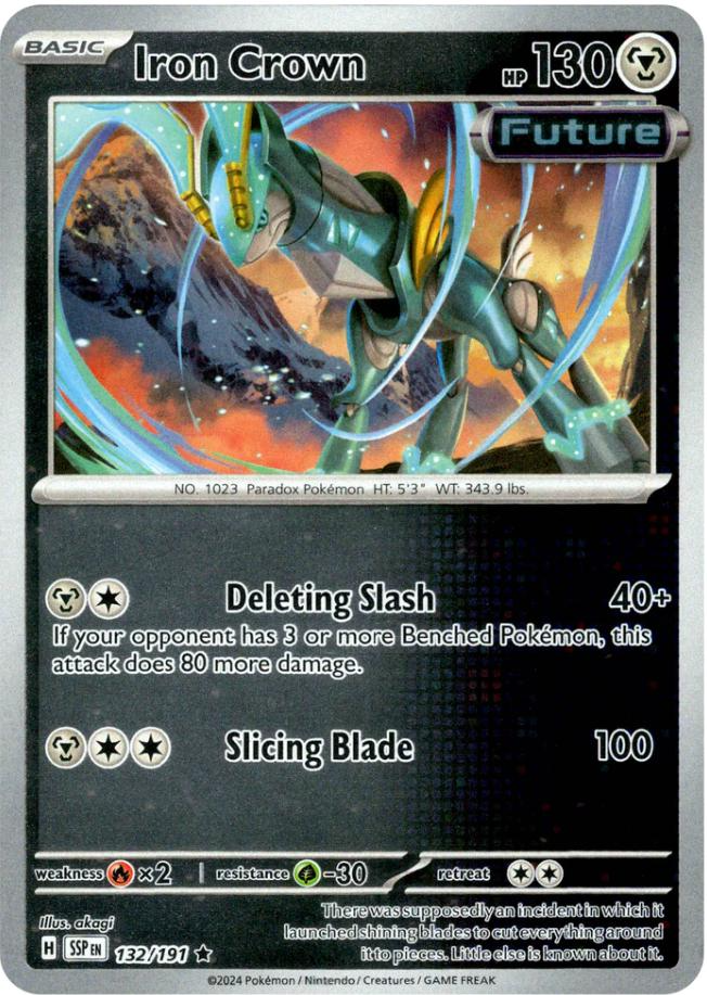 Iron Crown (132/191) [Scarlet & Violet: Surging Sparks] | Anubis Games and Hobby